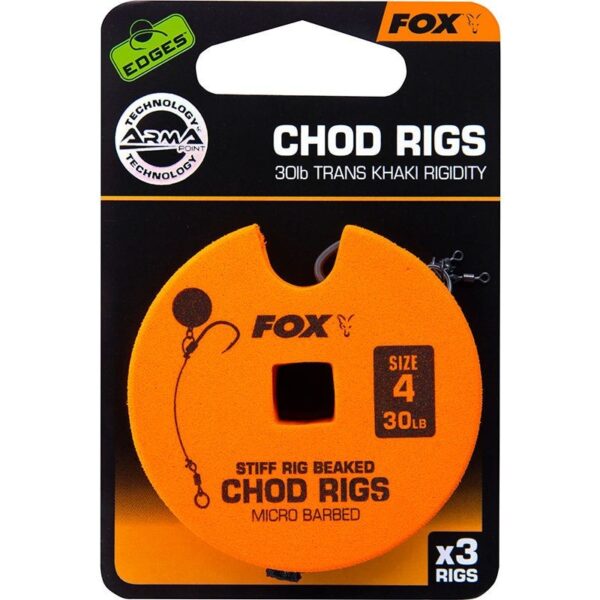 FOX Przypon Standard Edge Armapoint stiff rig beaked Chod rigs