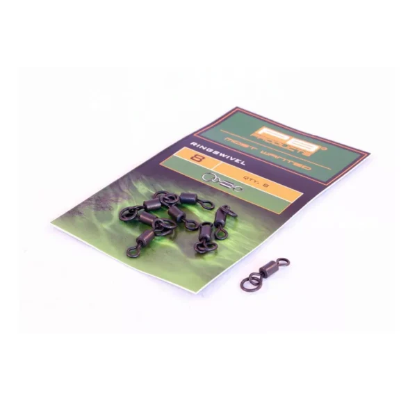 PB Products Krętlik z Dodatkowym Kółkiem Ring Speed Swivel rozm. 8, 8 sztuk