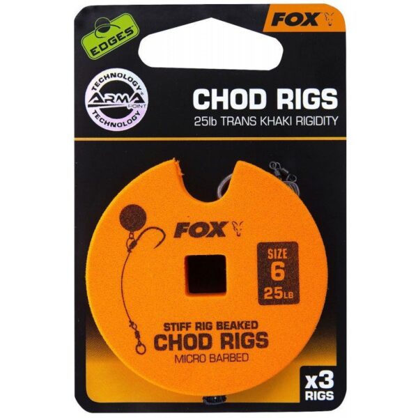 FOX Przypon Standard Edge Armapoint stiff rig beaked Chod rigs x 3 - obrazek 3