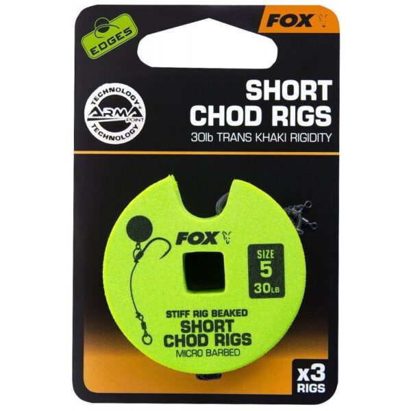 FOX Przypom short Edge Armapoint stiff rig beaked Chod rigs
