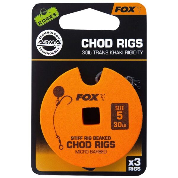 FOX Przypon Standard Edge Armapoint stiff rig beaked Chod rigs x 3 - obrazek 2