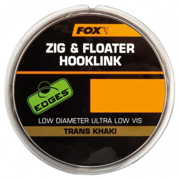 FOX Żyłka Zig and Floater Hooklink Trans Khaki