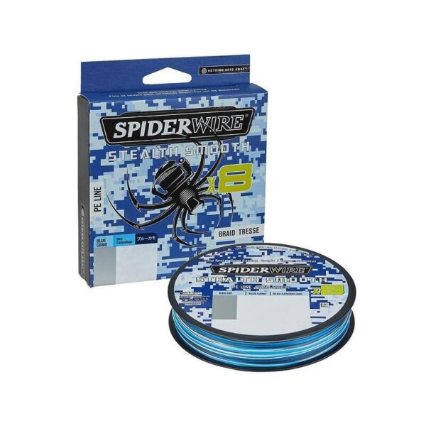 SPIDERWIRE Plecionka Stealth Smooth Blue Camo 8 150m