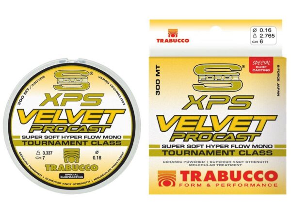 TRABUCCO Żyłka - XPS Velvet ProCast - 300m (Żółta)