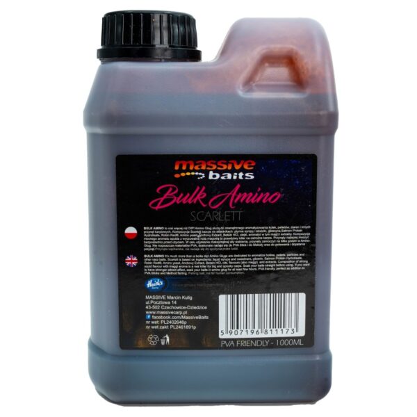 Massive Baits- Liquid Bulk Amino Scarlett 1l