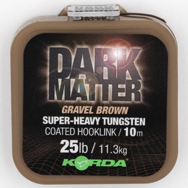 KORDA Plecionka Korda Dark Matter Gravel Brown Super-Heavy Tungsten Coated 25lb 10m