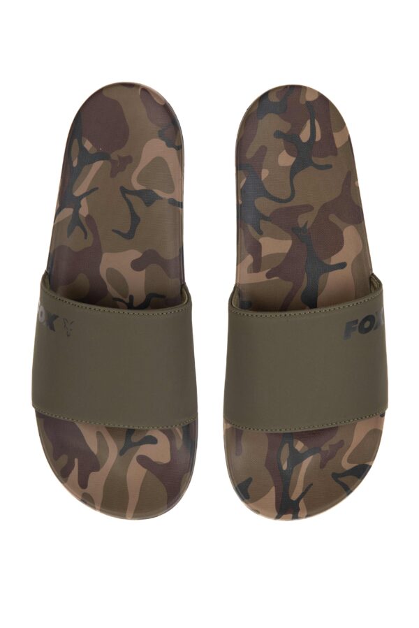 FOX Klapki w kolorze Khaki/Camo sliders. - obrazek 5