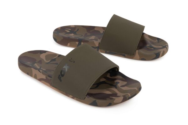 FOX Klapki w kolorze Khaki/Camo sliders. - obrazek 2