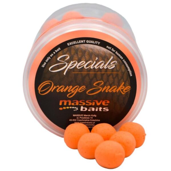 Massive Baits-Orange Snake Pop Up 14mm