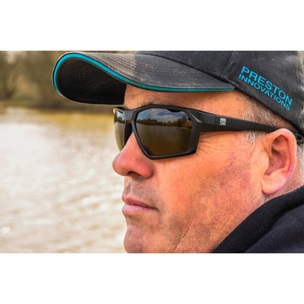 PRESTON Okulary - Absolute Wrap Sunglasses - Amber Brown - obrazek 2