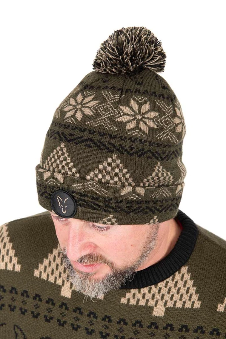 Fox Festive Bobble Hat Czapka - obrazek 6