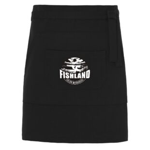FARTUCH / ZAPASKA czarna FISHLAND z logo