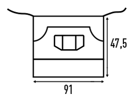 FARTUCH / ZAPASKA czarna FISHLAND z logo - obrazek 2